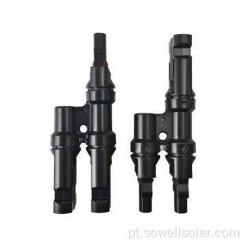 Conector T de Filial PV Conector 2t1